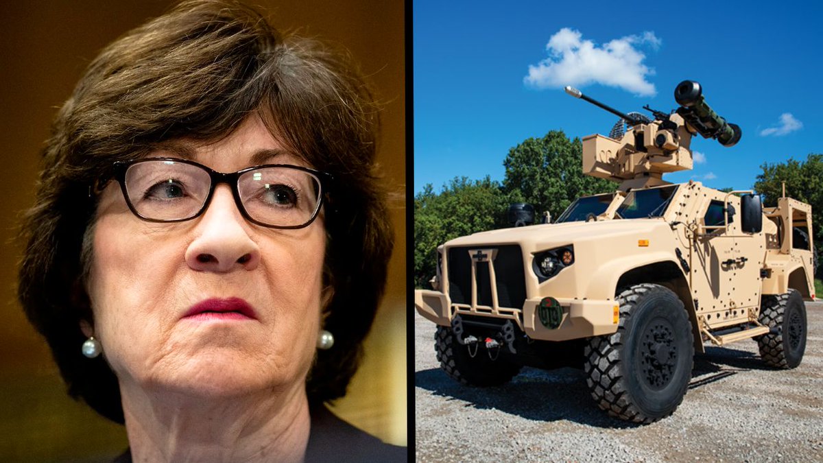 Swamp__Watch's tweet photo. NEW: GOP Sen. Susan Collins received $50k from a defense contractor after giving them a military contract.

The Army called the $345 million contract she helped pass "excess." https://t.co/5ZVfae4Mwk