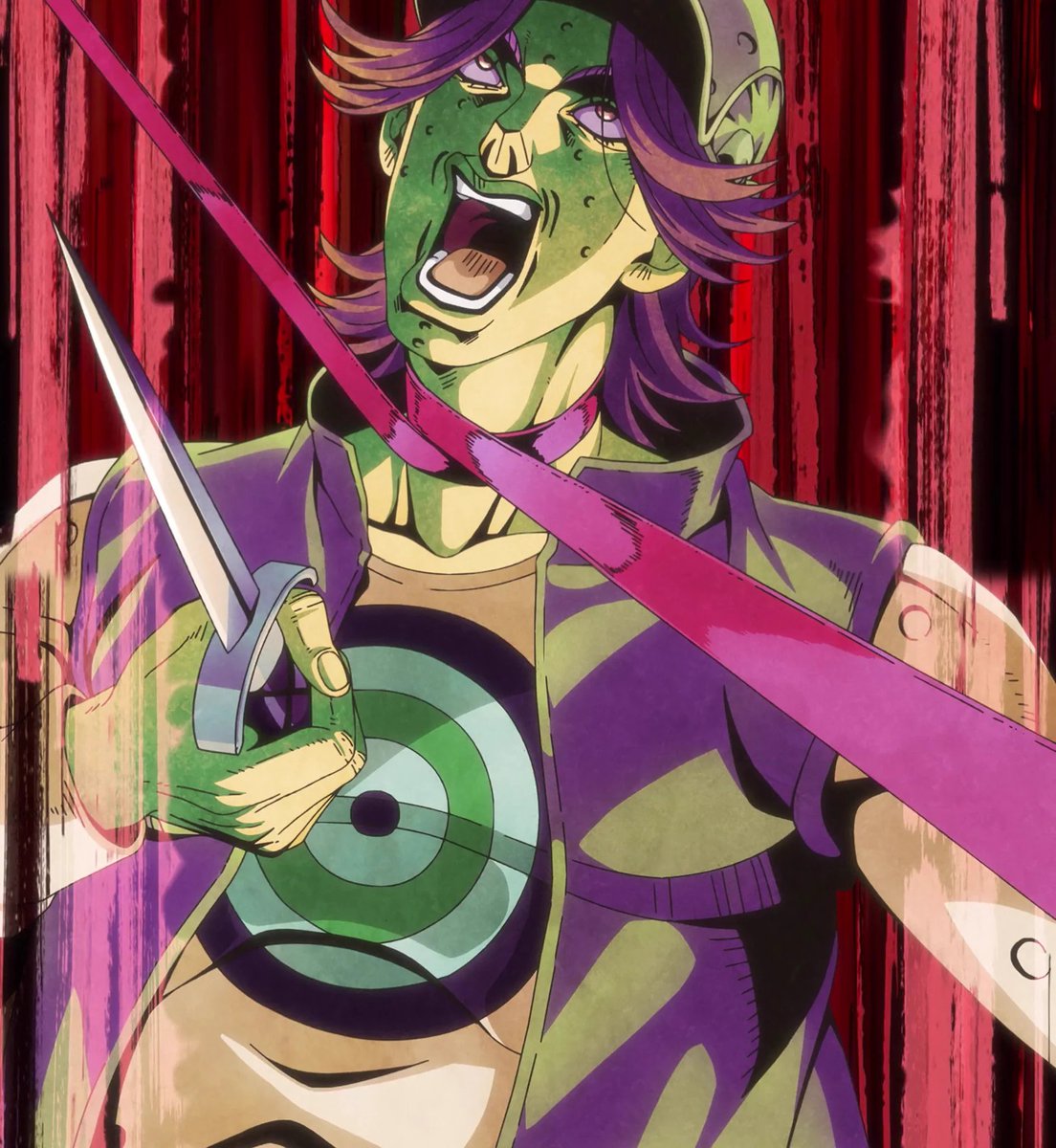 KhrolloLucifer's tweet photo. Estuvo tan horrible lo de Netflix con los baches de Stone Ocean que hay más memes de BoomBoom en esta semana que de Mcqueen en estos años y eso que su personaje era bastante más gracioso con un concepto similar. https://t.co/WN79sQTJ8c