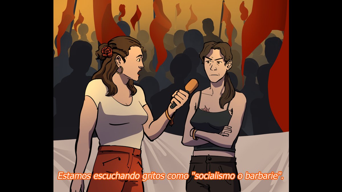 m0nika_elitista's tweet photo. #countryhumans
#countryhumansspain
#countryhumansspanishsecondrepublic
Referencia a un video que me ha hecho mucha gracia.
🇪🇸: We are hearing shouts like "communism or barbarism".
🇪🇸👑🚫: Yes. https://t.co/8WqI3l3564