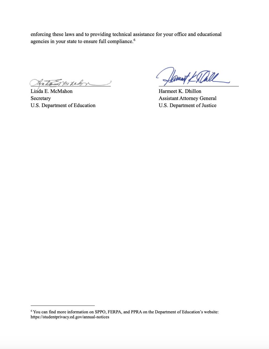 KatiePavlich's tweet photo. DOJ and DOE issue a letter confirming parents are indeed not terrorists - emphasizing that counter to the teachers unions and Biden's DOJ, parents do have a say in their child's education https://t.co/dKFnKh9WW6