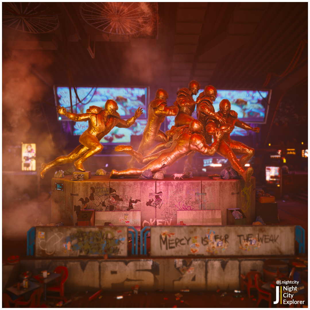 J_in_Night_City's tweet photo. Where did our greatness go?
📷captured in Photo Mode
#CyberpunkPhotography #NightCity #Cyberpunk2077 #VirtualPhotography #CyberpunkEdgerunners https://t.co/26g5PEwN3G