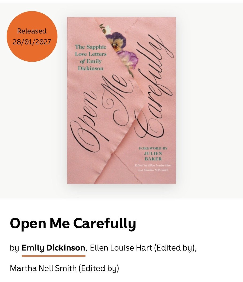 boygeniussource's tweet photo. Julien Baker wrote the Foreword for an upcoming edition of Emily Dickinson’s 'Open Me Carefully'!

Purchase here: https://t.co/AgnDTFUPBq https://t.co/rRyJlesLDC
