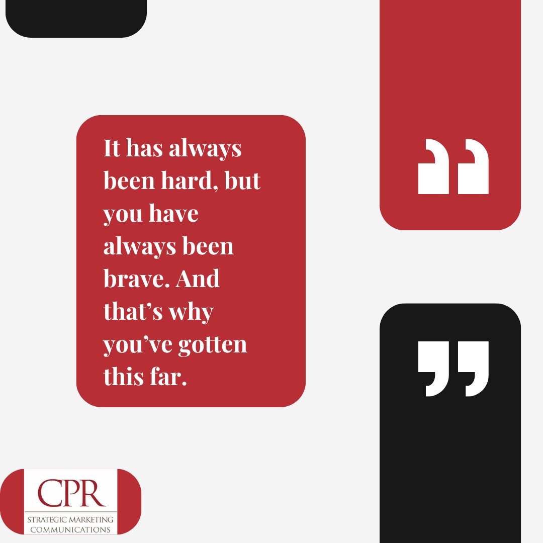 CPR_Comm's tweet photo. It wasn’t luck or chance that got you this far, it was the bravery and courage that never faltered in the best and worst moments. 

#MondayMotivation #Brave #InnerStrength #Courage #BelieveinYourself https://t.co/SfcVrcenx6