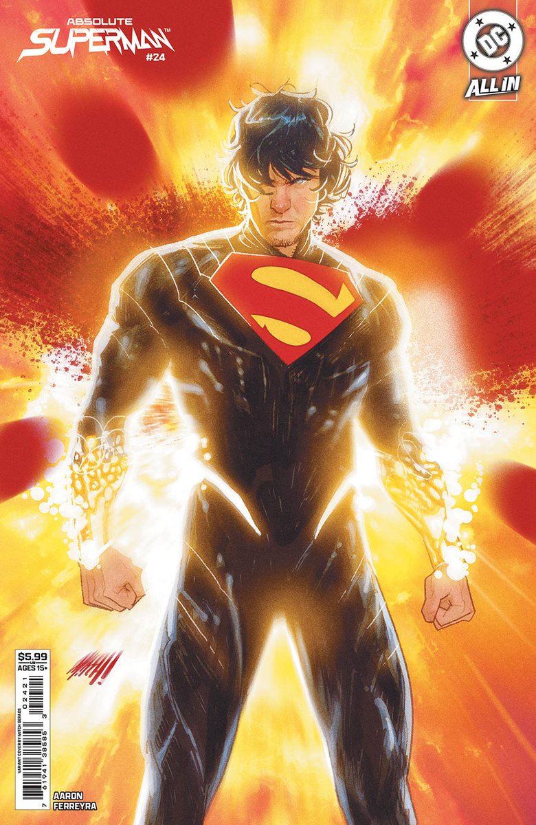 MidtownComics's tweet photo. ABSOLUTE STEEL SUITS UP!

"Get Brainiac" continues as Superman enlists a new ally in his search for his most fiendish foe. But if the man known as Steel is going to join the fight, he's going to need a new suit of armor...

💙🖤New from DC Comics at #MidtownComics COMING THIS NEW COMIC DAY!
😍Covers by Carlo Pagulayan, Mitch Gerads, Juan Ferreyra +  Rafa Sandoval
📚Absolute Superman #24
✏️ Jason Aaron 🎨 Juan Ferreyra 

👉Collect these covers (+ more!) in DC's New Releases for 10/7 -- https://t.co/Bl8lOu6axg

@jasonaaron @juaneferreyra @carenpagulayan @MitchGerads @RafaSandoval75
#DCcomics #AbsoluteSuperman #AbsoluteUniverse #AbsoluteComics #SupermanComics