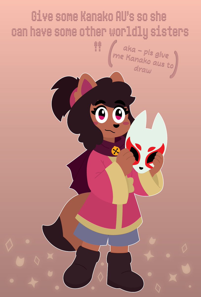 Delta_DrawsArts's tweet photo. Give me all your Kanako aus, pretty please,
I wanna make a big Kanako wall like how @littlehapybunny did with Ceroba :3
#undertaleyellow #uty #kanako https://t.co/5wmCCI9w0i