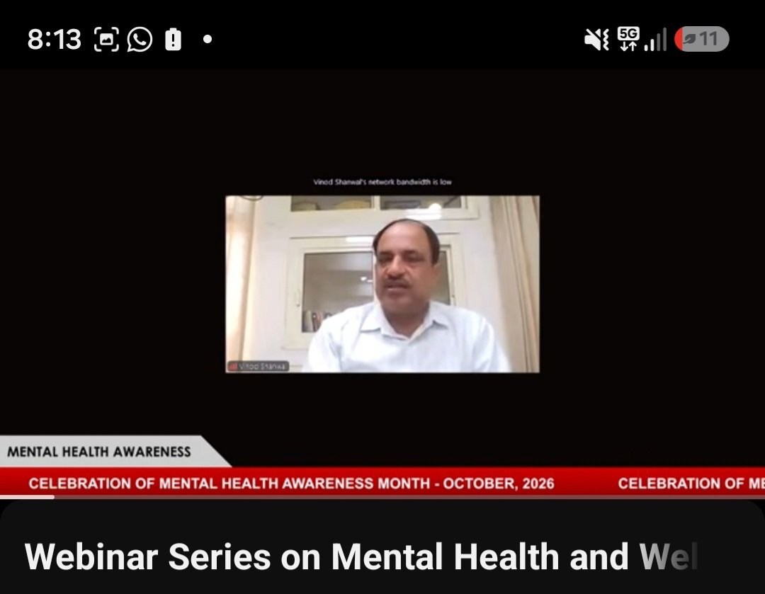 RIEMYSURU's tweet photo. As a part of the 'Mental Health Month' celebration, RIE Mysuru has planned a series of 10 Webinar Sessions from 5-9 and 12-16 October,26. Webinar was inaguated by the Principal RIE. Dr. Jidendra Nagpal was the expert. Prof. Vinod Kumar Sanwal and Prof. Anil Kumar K coordinated. https://t.co/YHp8MzjRBs