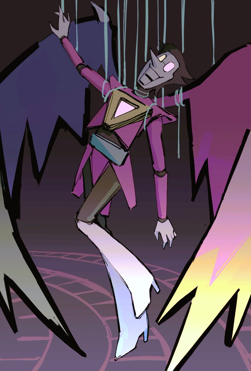 spacechorus_'s tweet photo. nearly about to replay ch2 again just bc of how much i miss him #spamton #deltarune https://t.co/rkO0D1Pfos