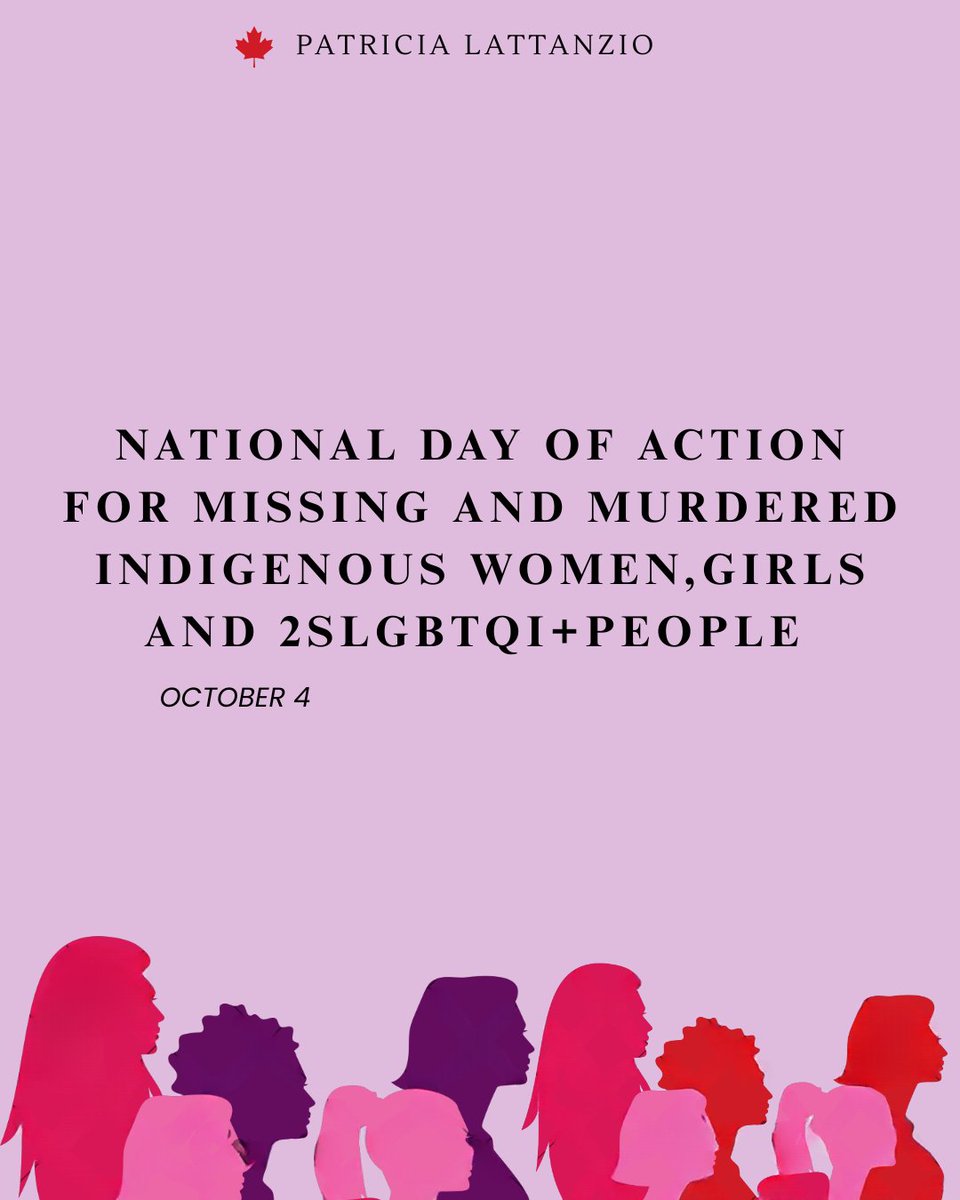PatriciaLattan3's tweet photo. The #NationalDayofActionforMMIWG2S+ is an opportunity to honour those we have lost and stand with their families and communities.

Mettre fin à la violence fondée sur le genre exige des mesures concrètes. Nous continuerons à la combattre et à nous attaquer à ses causes profondes. https://t.co/pAhlHQVAiT