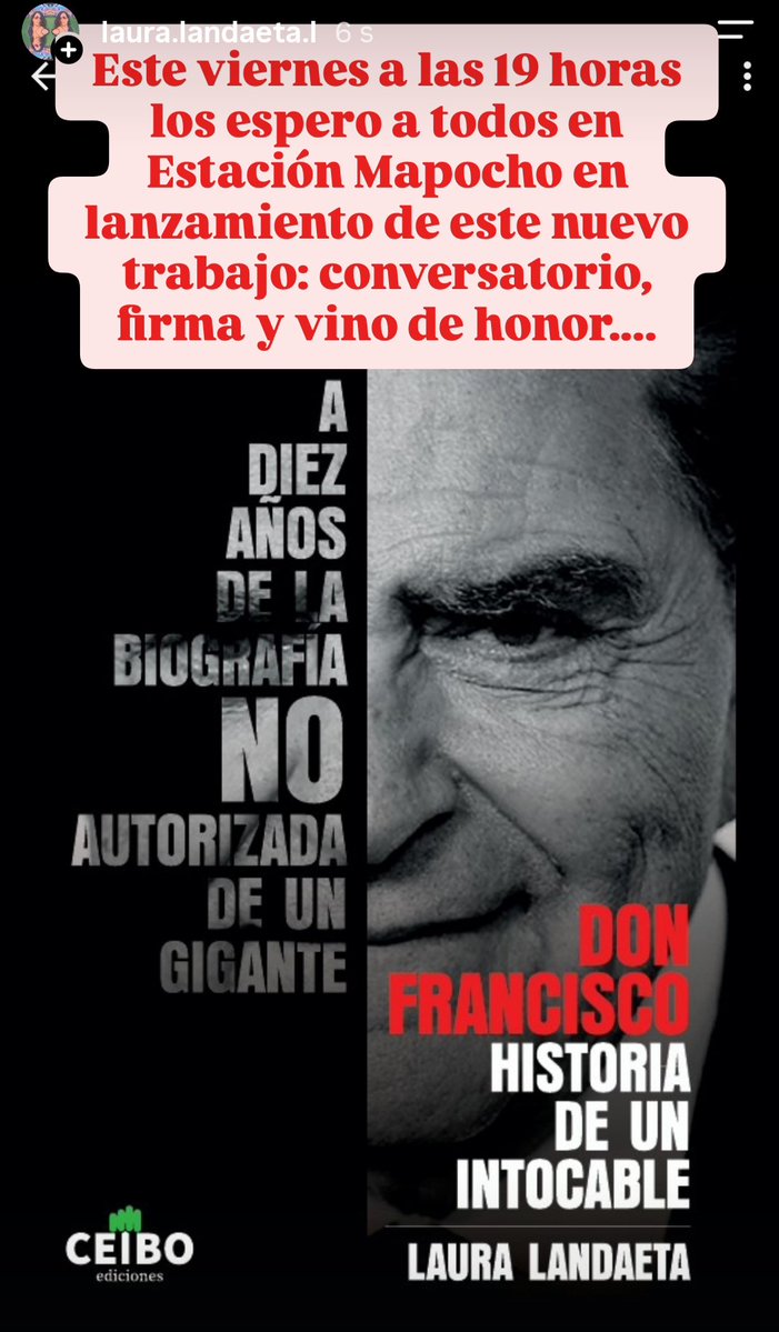 lauralandaeta's tweet photo. Este viernes los espero a todos a las 19 horas en la Estación Mapocho para el lanzamiento de este nuevo libro. Habrá conversatorio, firma de libros y un vino de honor. Cuento con su apoyo, como siempre 🔥🔥🔥🔥🔥 https://t.co/R2i4XAbH1e