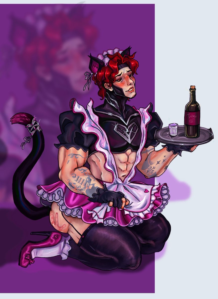 wowastrash's tweet photo. Old piece I did of my interpretation of Maid Gambit (who still isn’t a skin somehow) #gambit #remylebeau #xmen #marvel #marvelrivals #procreate https://t.co/JS3lJK1qIh