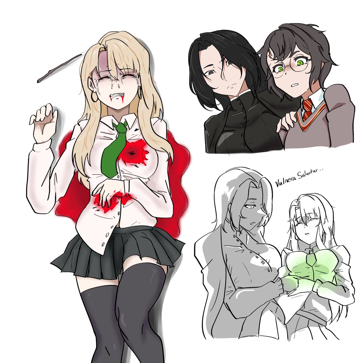 KenSu1208's tweet photo. Sectumsempra!
#HarryPotter #Malfoid #Malfoy #Snape https://t.co/iFTY89X1Ss