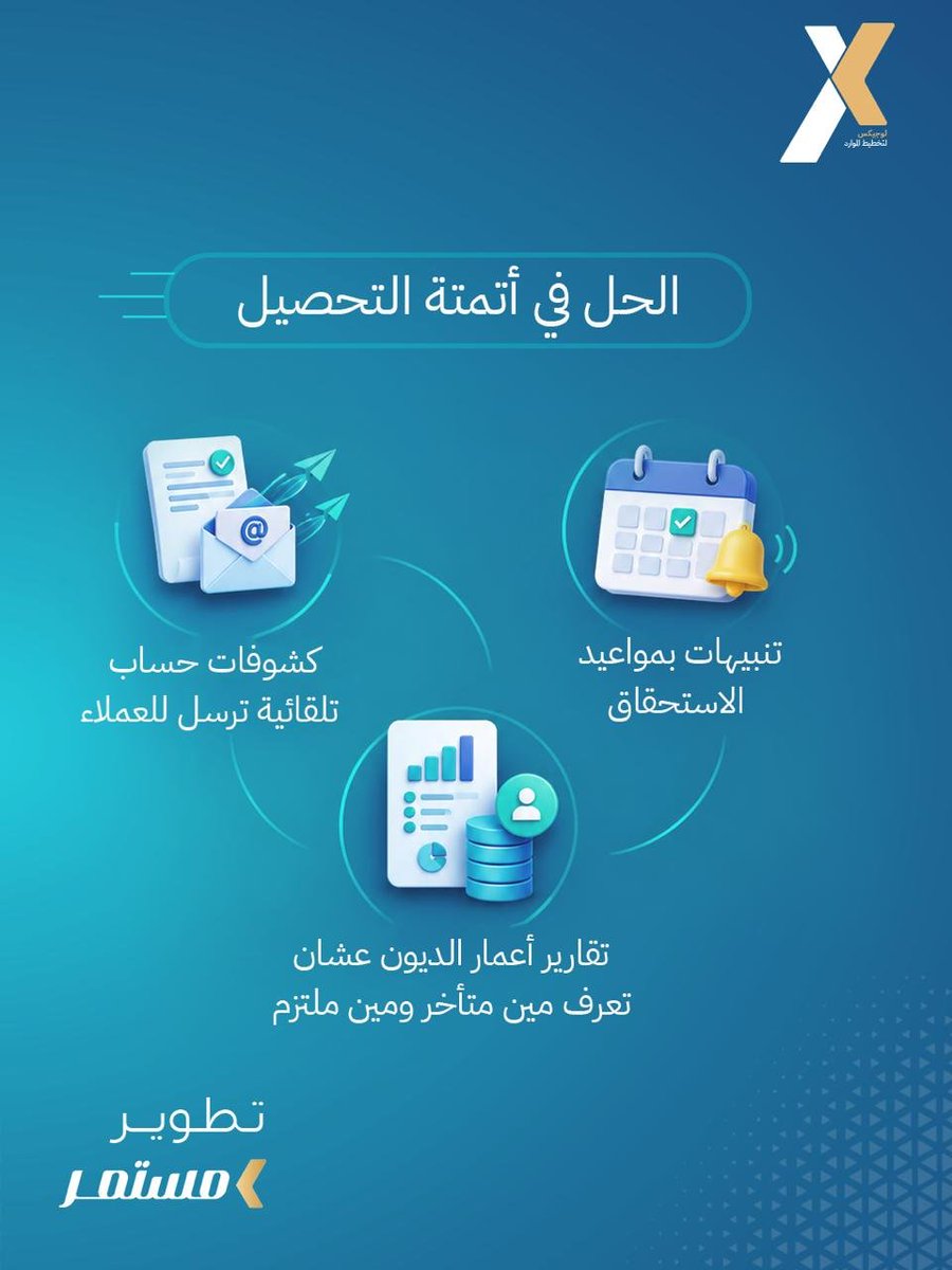 LOGIXERP's tweet photo. عملاؤك يتأخرون في السداد؟ ⏳ الحل في أتمتة التحصيل
• كشوفات حساب تلقائية ترسل للعملاء
• تنبيهات بمواعيد الاستحقاق
• تقارير أعمار الديون عشان تعرف مين متأخر ومين ملتزم
https://t.co/sLiAkJGKwt
#تحصيل_الديون #أتمتة_التحصيل #إدارة_الحسابات https://t.co/dcnCPicidV