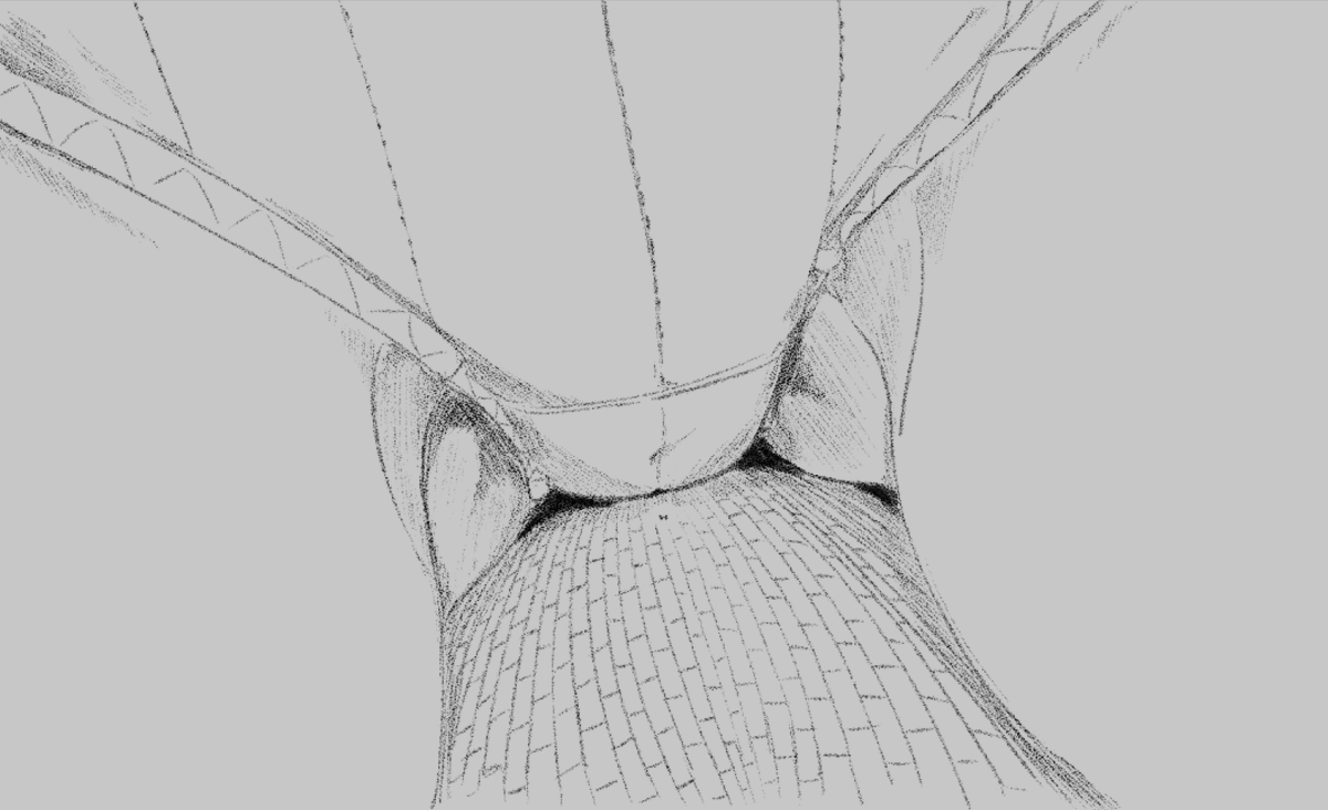 ArchieWilliamMH's tweet photo. A sitting in panties with looming perspective sketch. This time I wanted to render in more details. There are 2 tinies in this sketch. https://t.co/VlevMrFzeA