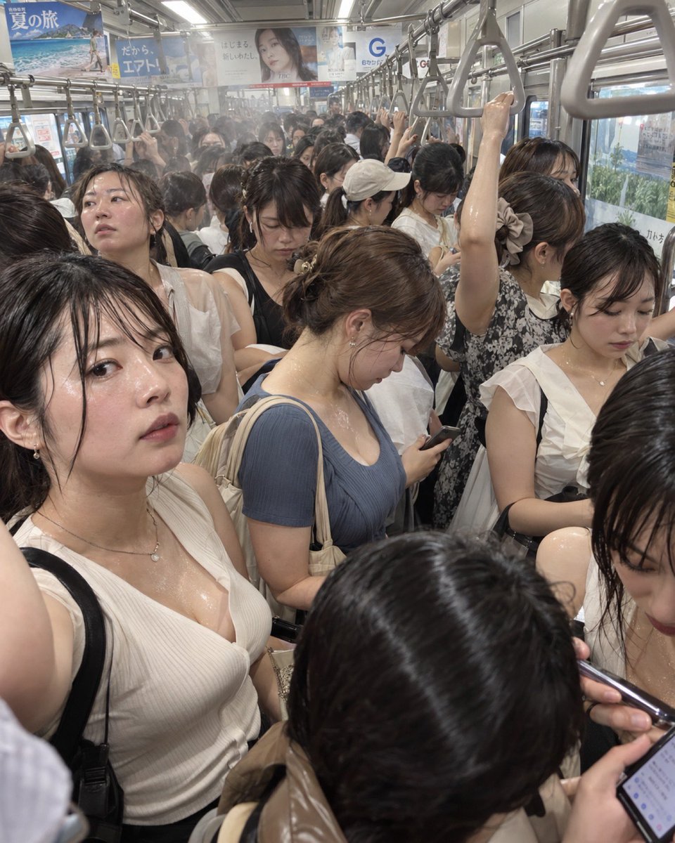 DOPADOPA_day's tweet photo. この電車、乗れる？
もう隙間ほとんどないけど。

#AI美女 #AIart #AIgirl #ドパドパエブリデイ #SFW https://t.co/1DRCLxBR9i