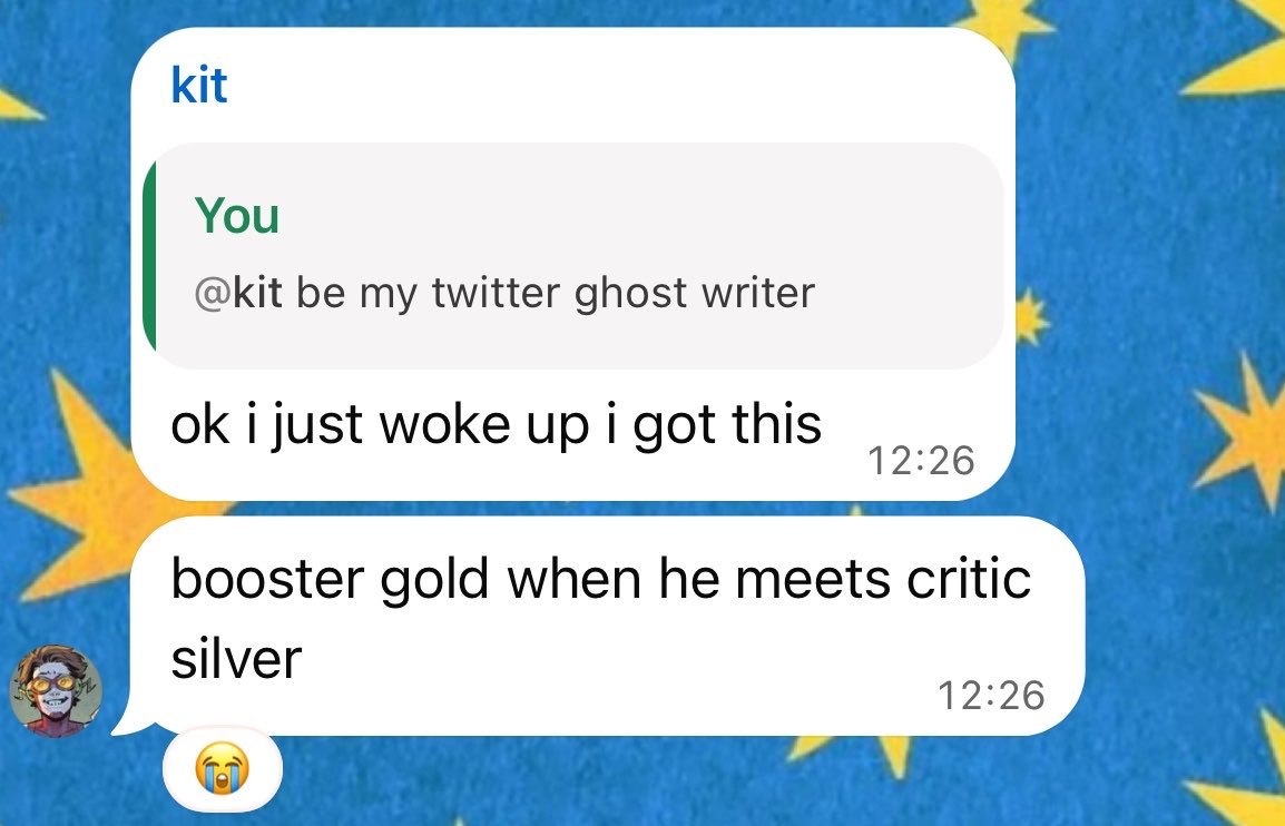 xena_lvr's tweet photo. New ghost writer @koriandred. Boosterhive please react https://t.co/J4BO39a6fW