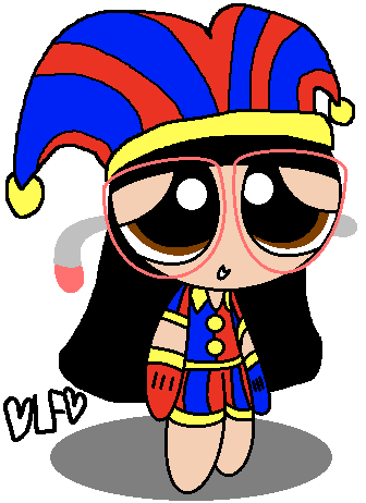 LaceyPPG's tweet photo. Here is a drawing of my real life Puffsona character (Lacey, that's me by the way in PowerPuff Girls style)!

I am going to be cosplaying as Pomni for Halloween 2026! Enjoy the drawing and please do NOT LEAVE Any hate comments, this is for fun only. 

Yes I am still a TADC Fan.💖 https://t.co/QzNA8CNrwR