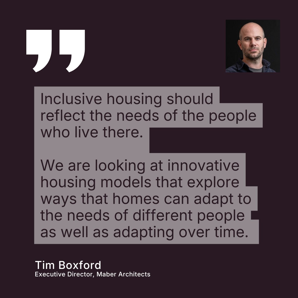 GraphisoftUK's tweet photo. It’s World Architecture Day. 

This year’s theme is ‘Housing is a Human Right. Build It’.

To mark the day, we asked architects from across the Graphisoft community what genuinely inclusive housing means beyond minimum accessibility standards.

Read their views below. https://t.co/3WCXGLyQVO