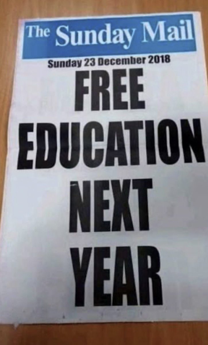 advocatemahere's tweet photo. 🔸Honourable Minister,

When is Govt going to deliver on its 2018 promise of free education? Can you see how figures such as those you’re throwing around are meaningless in light of your numerous broken promises? Why should we trust any targets or promises you make when you failed on this basic one?

We need new leaders.🇿🇼
