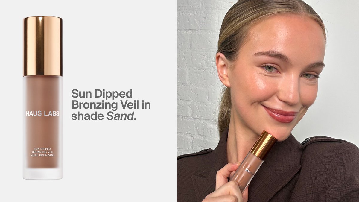 ladygaga's tweet photo. Warm tones for cool people. Introducing the new Haus Labs Sun Dipped Bronzing Veil. 11 Shades are available now at https://t.co/30VDKdUPj0 and @Sephora.

Rylee shares what she's learned through her journey with hormones and wellness, and she hopes to study Traditional Chinese Medicine or holistic health. So yes, what goes on her skin matters.

Rylee wears Sun Dipped Bronzing Veil in Sand.