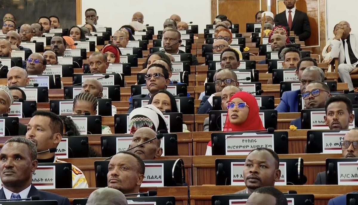zemzemahmedmp's tweet photo. Today, we opened the 7th term of the Federal Parliament of Ethiopia with our first session.

We elected H.E. Ahmed Shide as Speaker and H.E. Dr. Abiy Ahmed Ali to serve another term as Prime Minister.

Warm congratulations to both. May Allah guide you, bless your service, and grant you success in serving our country and  people.
