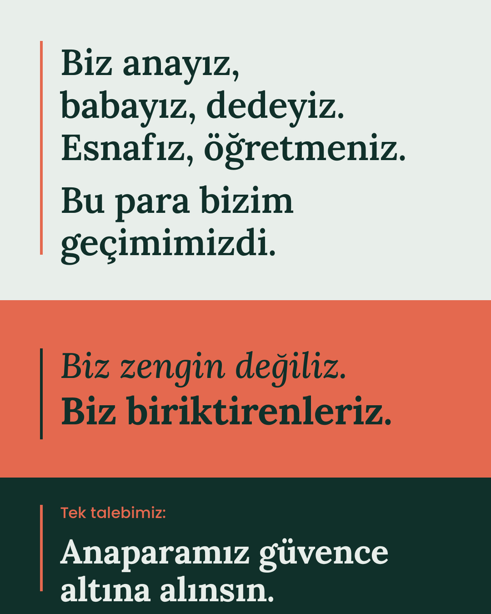 serenatonan's tweet photo. Bu para lüks değil, geçimdi; kirayı, okul taksitini, ilacı bu birikimden karşılıyorduk. #AnaParaHakkımızdır #FonMagdurlarınıDuyun https://t.co/y1lOCcRHuB