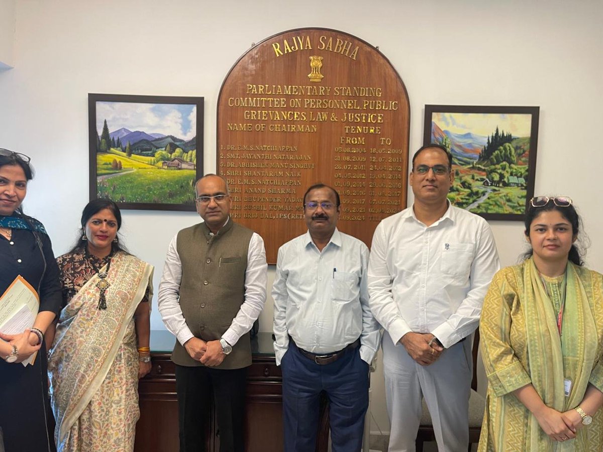 SujeetKOfficial's tweet photo. Took charge as Chairman of the Committee on Personnel, Public Grievances, Law and Justice.

Grateful to Hon'ble PM Shri @narendramodi ji and Hon'ble Rajya Sabha Chairman Shri C.P . Radhakrishnan ji (@VPIndia ) for the trust.

#Parliament #RajyaSabha #LawAndJustice #PublicGrievances