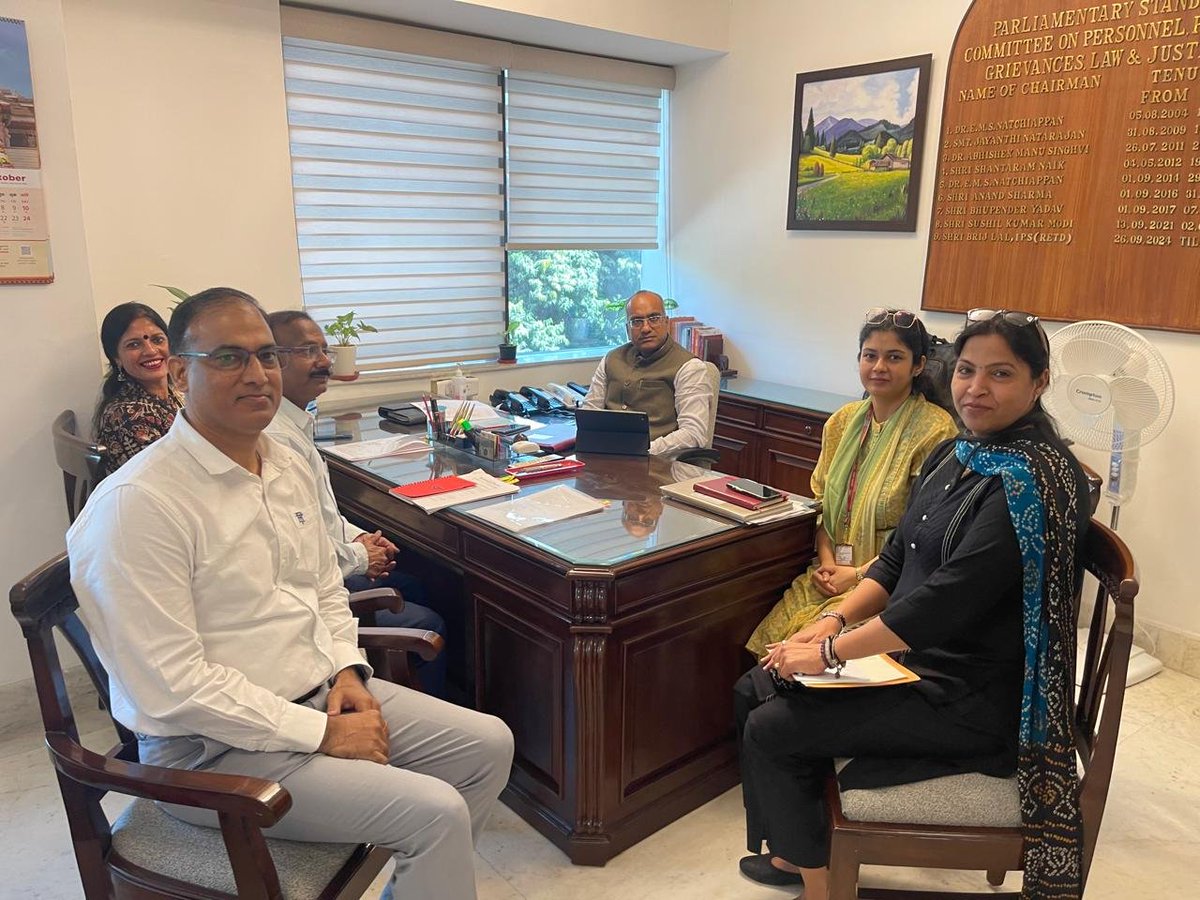 SujeetKOfficial's tweet photo. Took charge as Chairman of the Committee on Personnel, Public Grievances, Law and Justice.

Grateful to Hon'ble PM Shri @narendramodi ji and Hon'ble Rajya Sabha Chairman Shri C.P . Radhakrishnan ji (@VPIndia ) for the trust.

#Parliament #RajyaSabha #LawAndJustice #PublicGrievances