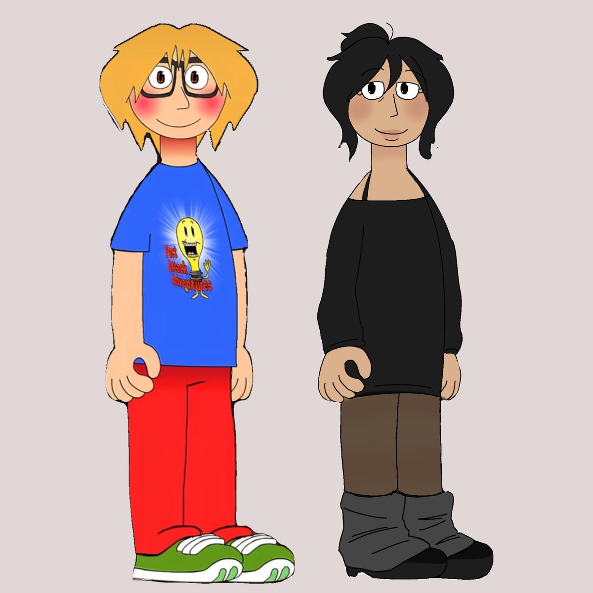 lumilicious_0's tweet photo. The difference between them makes me chuckle #sona #yumeship https://t.co/oDJWN6CTSN
