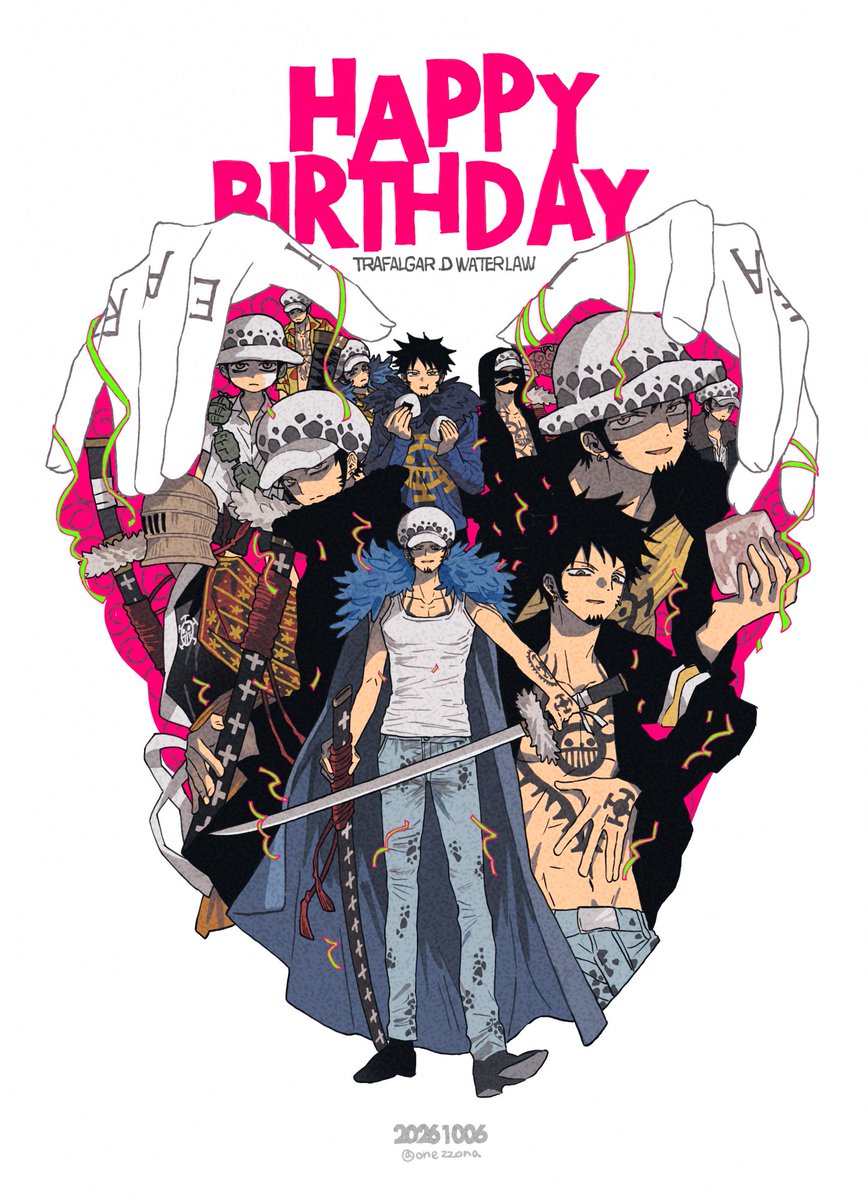 onezzona's tweet photo. #onepiece 
#ロー誕生祭2026 
#トラファルガー・ロー生誕祭2026 https://t.co/aX7yp9DExH