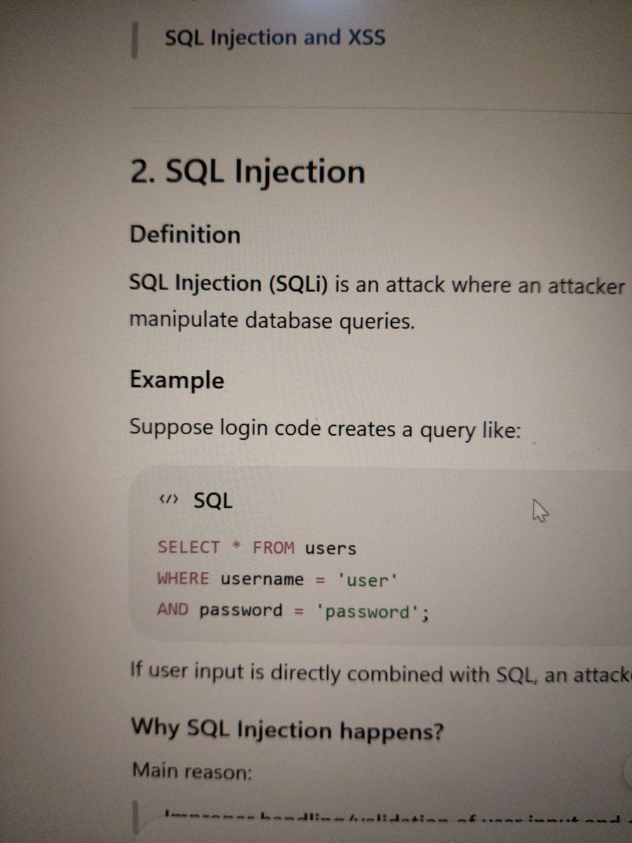 UncompiledAnkit's tweet photo. learning web security for mid term college exams https://t.co/cOlIdAO0yf