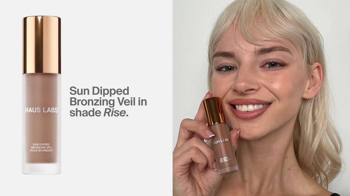 ladygaga's tweet photo. Warm tones for cool people. Introducing the new Haus Labs Sun Dipped Bronzing Veil. 11 Shades are available now at https://t.co/30VDKdUPj0 and @Sephora.

Emma studied nursing, has always been fascinated by science, and uses makeup as her favorite creative outlet. Lifelong animal lover, too.

Emma wears Sun Dipped Bronzing Veil in Sand.