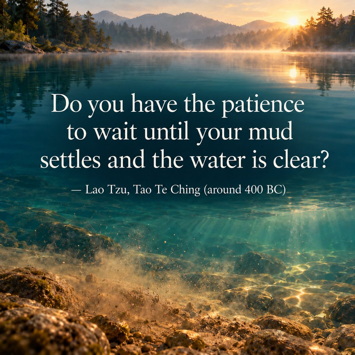 SheWealth_'s tweet photo. My reading is that the “mud” can represent fear, excitement, expectations, FOMO, and the stories we build around what is happening. There is nothing shameful about having mud. The question is whether we can give ourselves enough space to see through it before we make our next move?