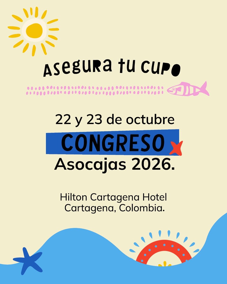 ASOCAJAS's tweet photo. Lo que aprendemos y lo que demanda el mercado laboral no siempre están conectados.

En el #CongresoAsocajas hablaremos de cómo acercar la formación a las necesidades productivas de los territorios y cerrar esas brechas.

La cita es el 22 y 23 de octubre en Cartagena

#LoQueNosMueve