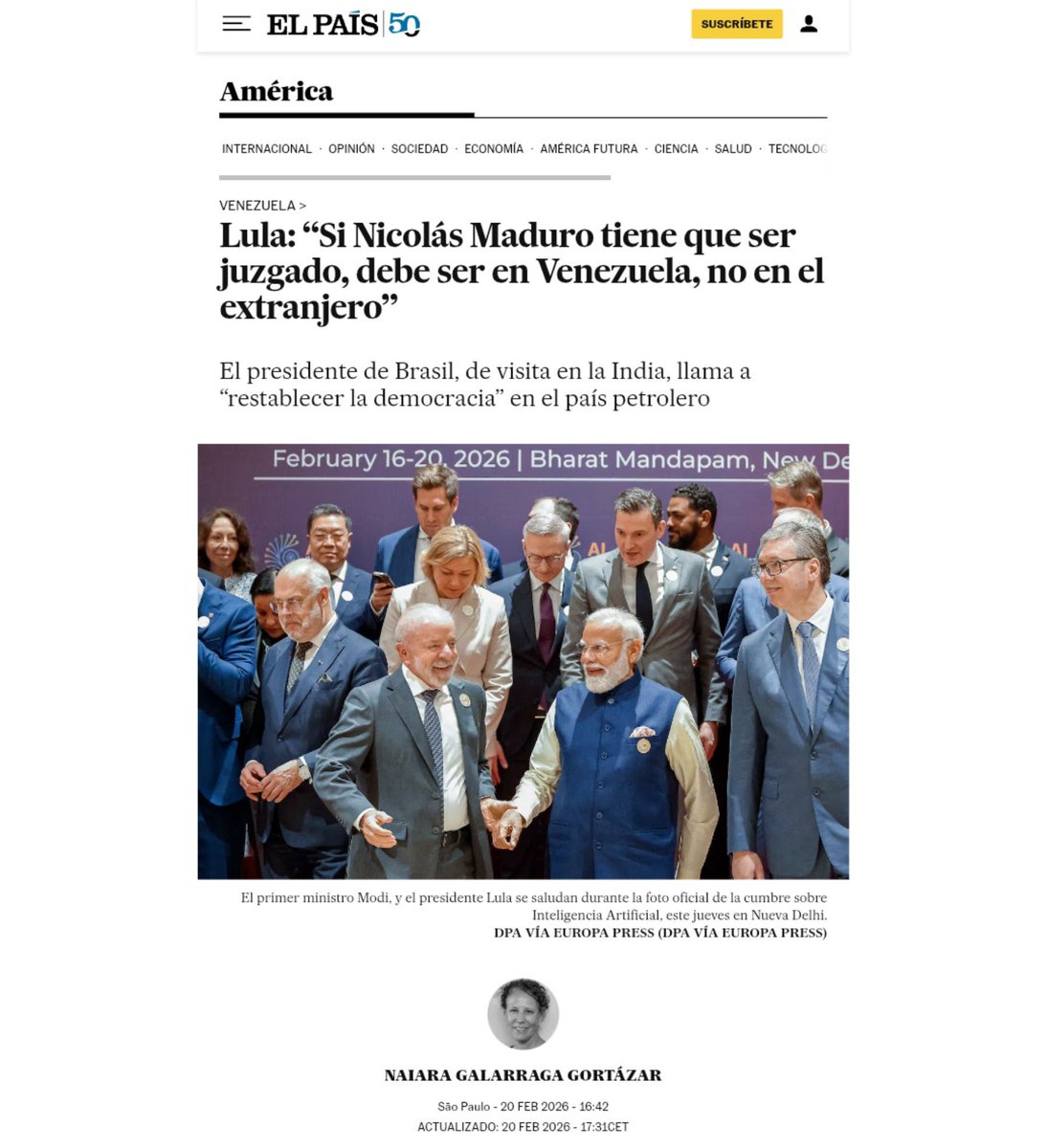JJFlores94's tweet photo. "Los venezolanos son unos fachos porque no quieren a líderes como Lula".

Lo que Lula ha dicho y hecho sobre Venezuela: https://t.co/cdfgs6Sxsz