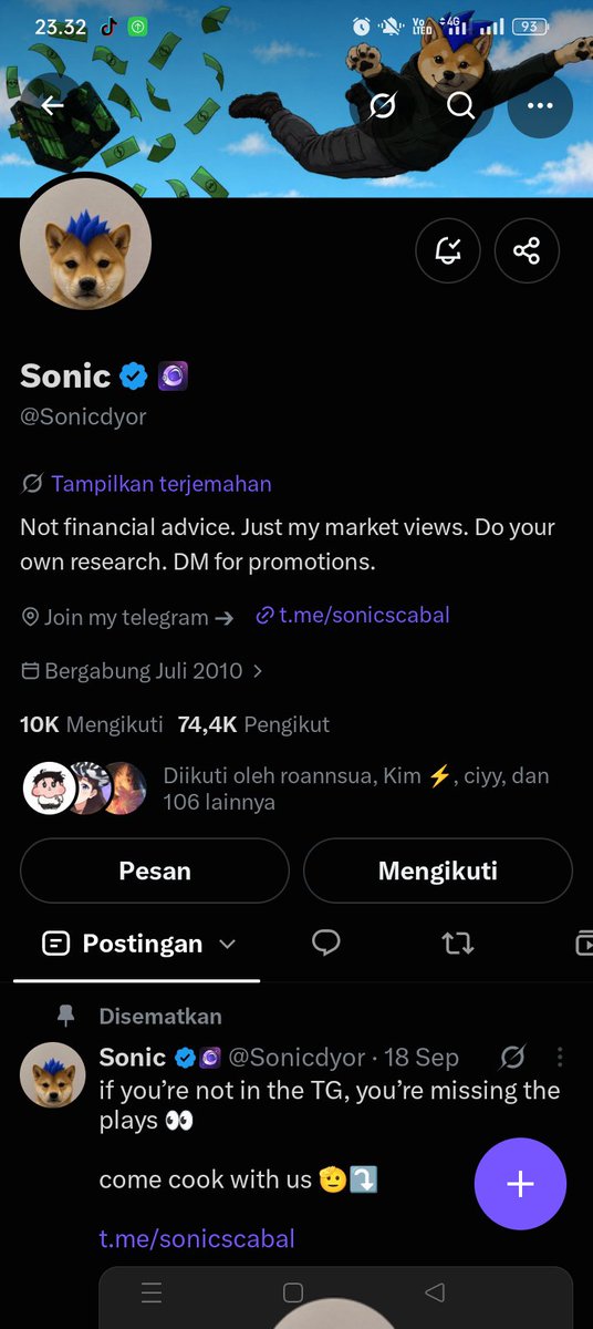WinManisse's tweet photo. @Sonicdyor Notif always ON 🔔 

6mJKkbp3hoWL9L2EGhJiXQrscYH2fUamwkLbSssNTp8F https://t.co/NAz1A2SxOm