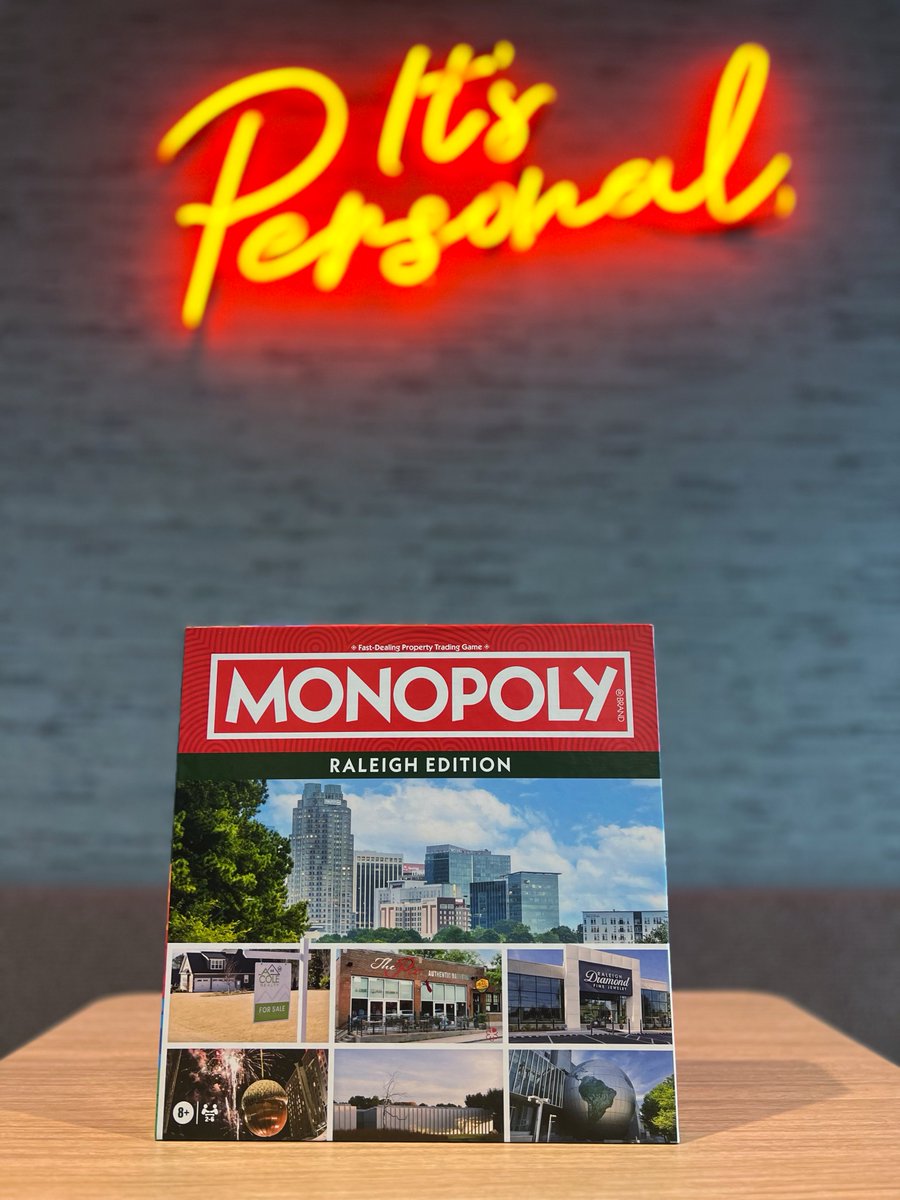 FoundryCRE's tweet photo. This Raleigh favorite is passing GO! 🎲 Olde Raleigh Village is featured on the new Raleigh Monopoly board, and we loved celebrating this community staple on behalf of our partner and property owner, Invesco. https://t.co/x7JKvbC9RR