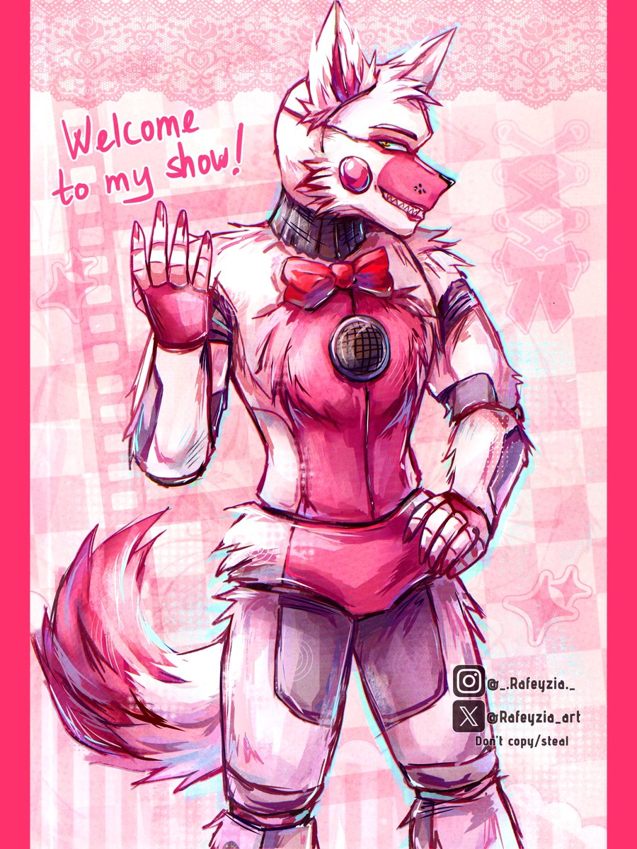 Rafeyzia_art's tweet photo. ᴡᴇʟᴄᴏᴍᴇ ᴛᴏ ᴍʏ sʜᴏᴡ! ✨
☆
☆
#funtimefoxy  #fnafart #sisterlocationart #funtimefoxyfanart https://t.co/bp1vaWDi5m