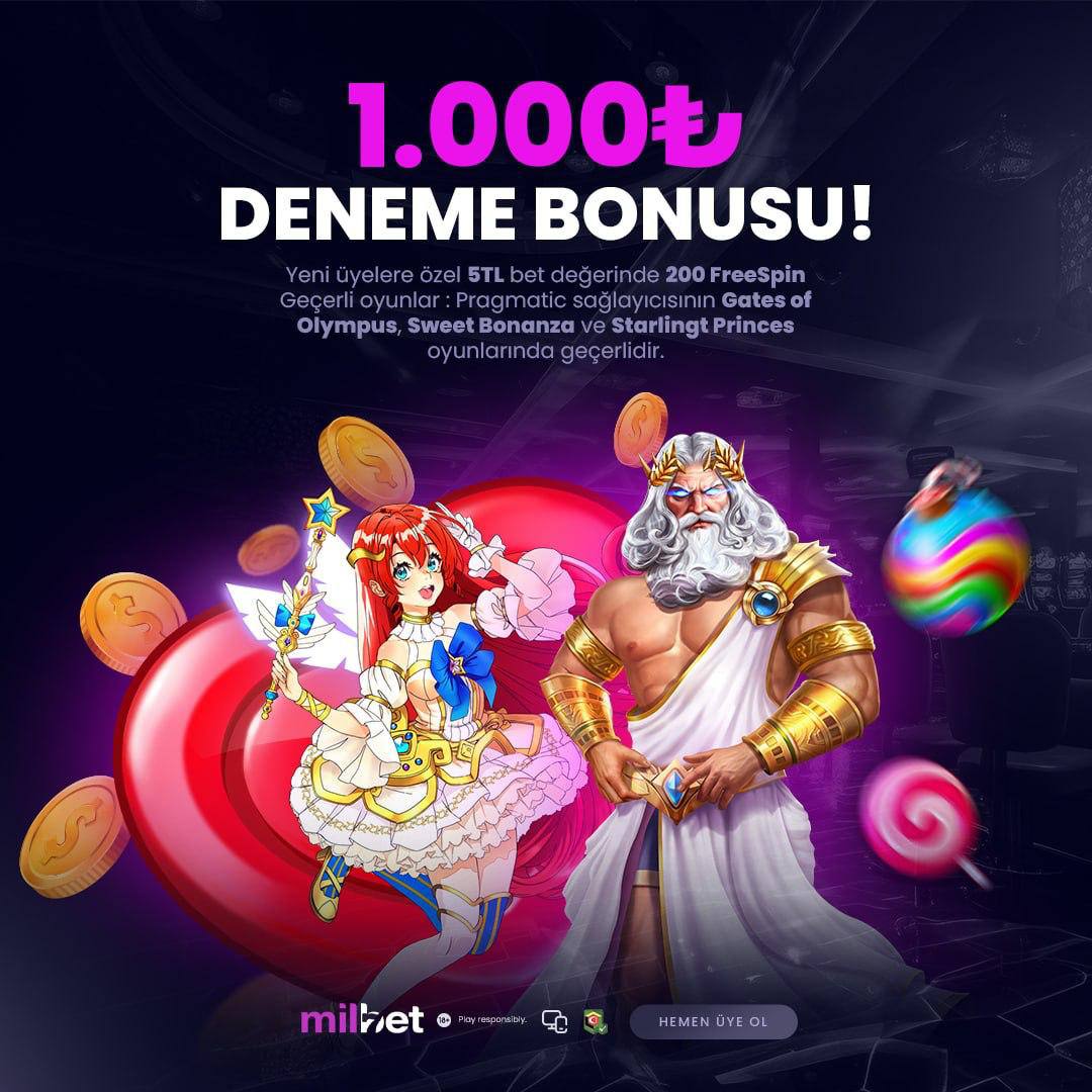 harbietkinlik's tweet photo. Milbet'te Yeni Üyelere Özel Dev Fırsat! ⚡️🍭
Tam 1.000 TL Deneme Bonusu veya 5 TL Bet Değerinde 200 FreeSpin Seni Bekliyor! 💰🚀
Deneme bonusu için tıkla: https://t.co/eNctEApAtt
#milbet #1000tl #200freespin #denemebonusu #casinobonus https://t.co/03nj7otwNf