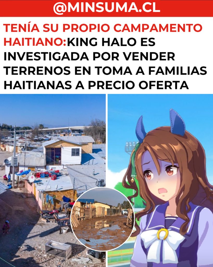 minsuma_cl's tweet photo. KING HALO VENDÍA TERRENOS A PRECIO HAITIANO https://t.co/Cok52iFEzy