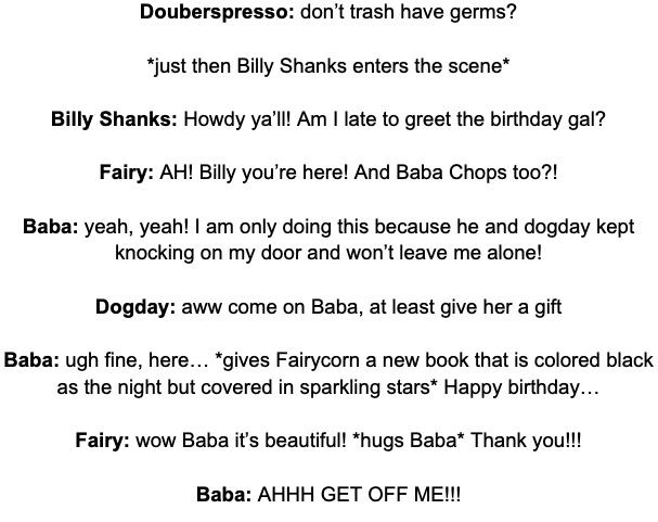starqueen112020's tweet photo. It's my birthday everyone! please enjoy the story of my critter-iffic birthday! #smilingcritters #nightmarecritters #daydreamcritters #crossovercritters #selfinsert #billyshanks #poppyplaytime #cookierun #minecraftstorymode #supermario #octonauts #henrystickmin #touille https://t.co/YrzN5wBTXJ