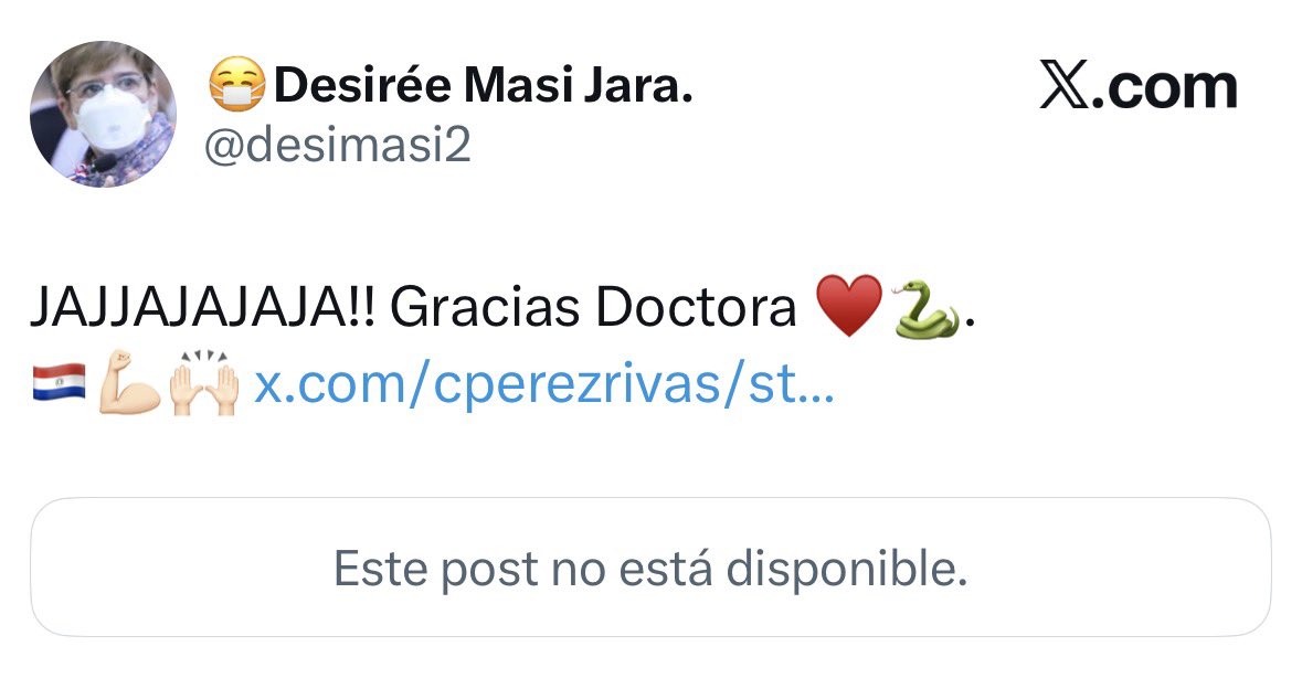 vanev87's tweet photo. La apoderada del movimiento Añetete Cecilia Pérez Rivas aparentemente felicitó a su aliada política de la oposición Desiree Masi y luego BORRÓ, es así como hasta a sus propios candidatos a concejales de la disidencia dejaron fuera de la Junta Municipal y ni hablar de candidatos a intendentes…