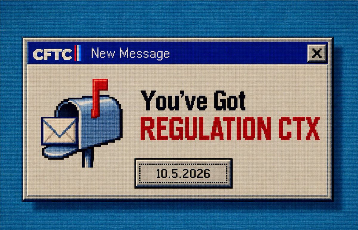 ChairmanSelig's tweet photo. You’ve got mail! Regulation CTX now delivered. https://t.co/WWHWd8vnHl