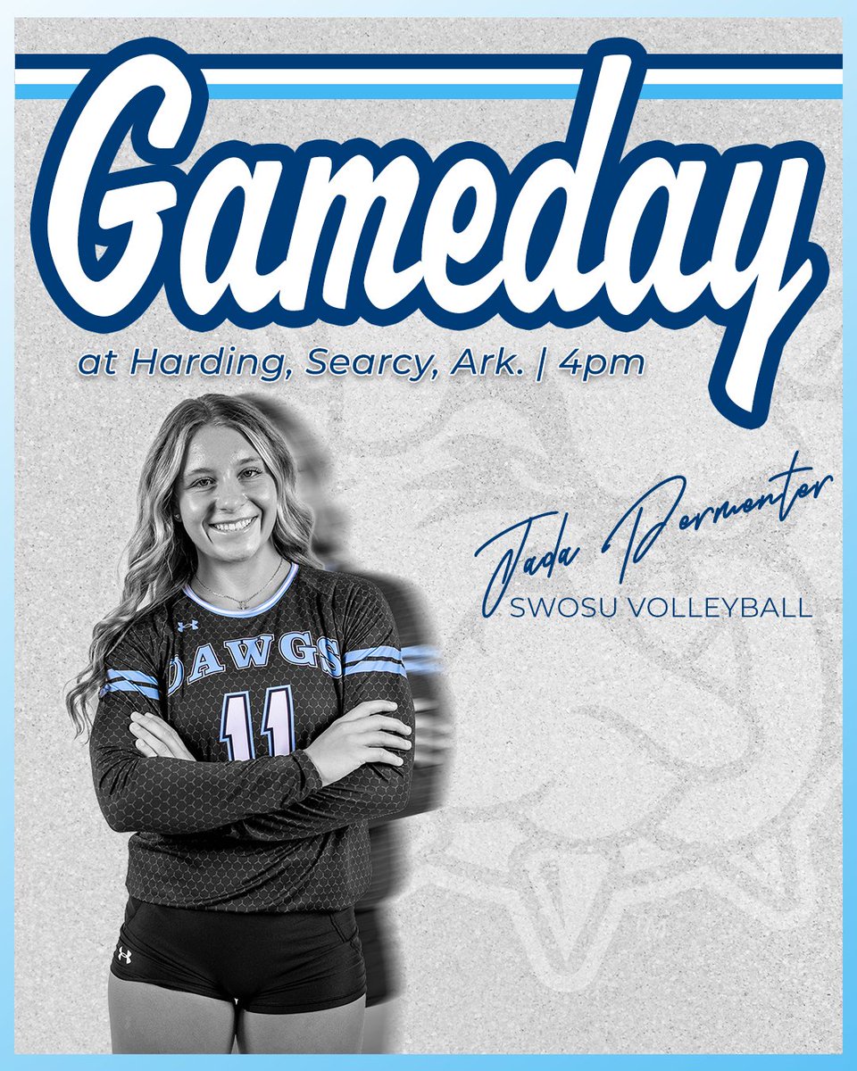 SWOSUAthletics's tweet photo. Closing out the Arkansas trip in Searcy! 🔵🐶 https://t.co/IWOlcB2Juc