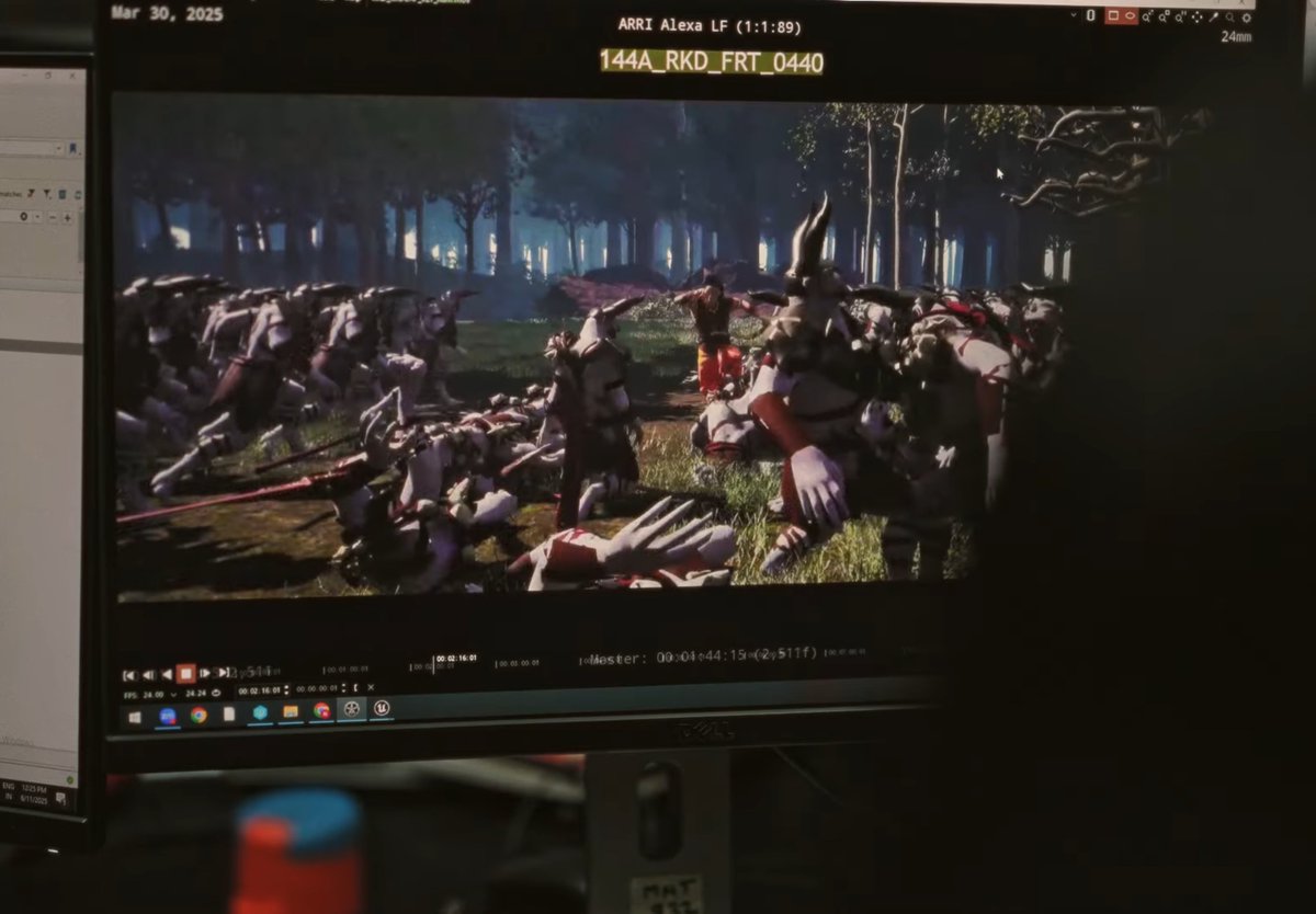 cinegeek69's tweet photo. They shot this scene where Lord Ram is fighting 14000 Rakshasas last year only, see the timestamp. All the cg n stuff literally takes a lot of time.
#Ramayana https://t.co/hcUqVBNPu4