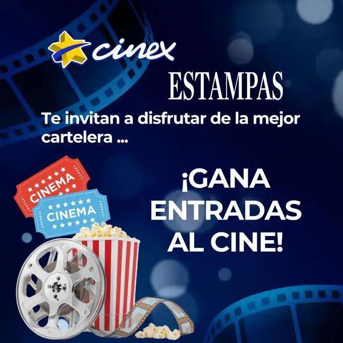 Estampas's tweet photo. #Estampas | ¡Cinex (@cinexve) y Estampas te premian! 🎬✨ Participa en nuestro concurso y gana entradas para disfrutar de los mejores estrenos en la gran pantalla. ¿Qué esperas para vivir la magia del séptimo arte? Sigue los pasos en el link: https://t.co/dW1uN565qK
#SorteoDeCine https://t.co/uEFLQgHUR9