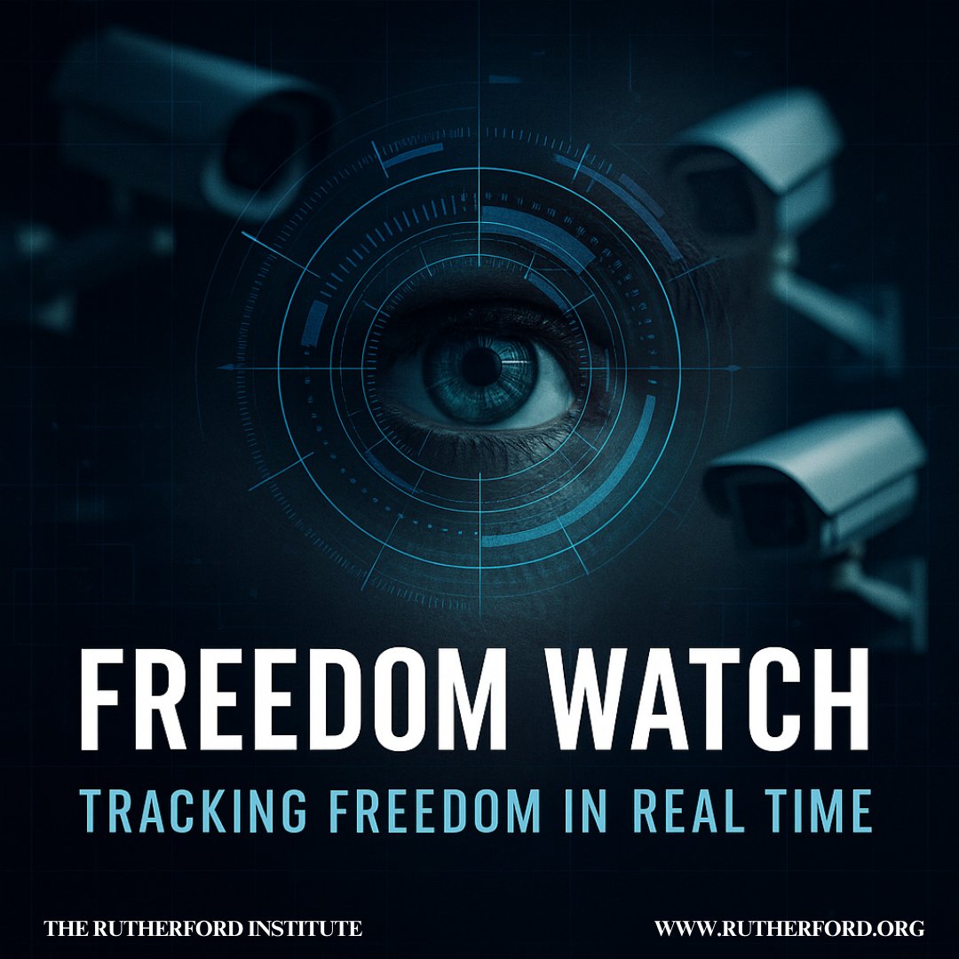 Rutherford_Inst's tweet photo. From mass surveillance to mass detention: this week’s Freedom Watch tracks warrantless phone searches, Flock, Palantir, ICE detention, emergency powers, attacks on press freedom—and the court battles testing the limits of government power.

Read more: https://t.co/ElTwmRr1ov https://t.co/qU15MpJw2l