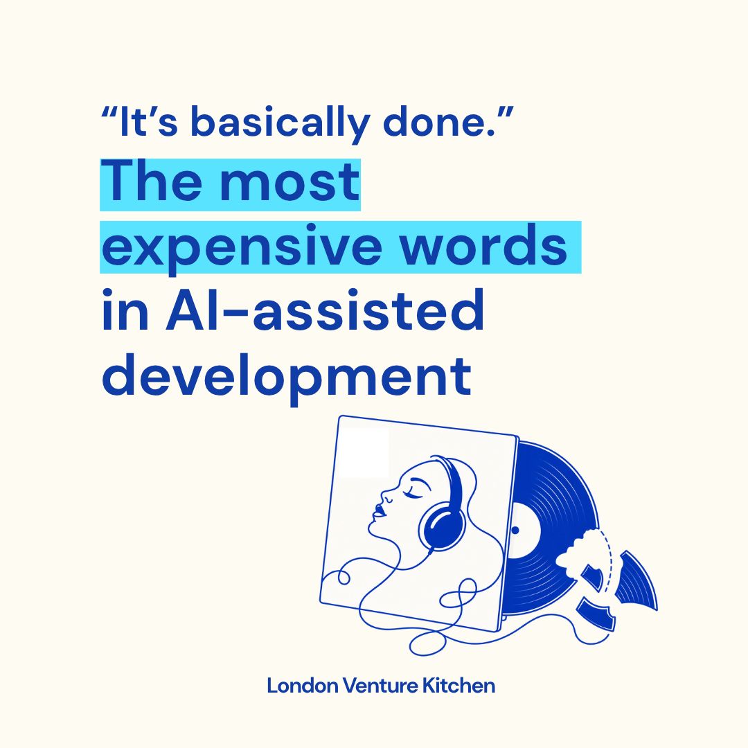 London_VK's tweet photo. A few months ago, an art-tech startup came to us to turn its product into a native Mac app. It looked almost done. The #problem was the confidence attached to it.
The pieces worked. The whole product hadn’t been proven.
AI can make unfinished work look finished. https://t.co/JldrHnhmpz