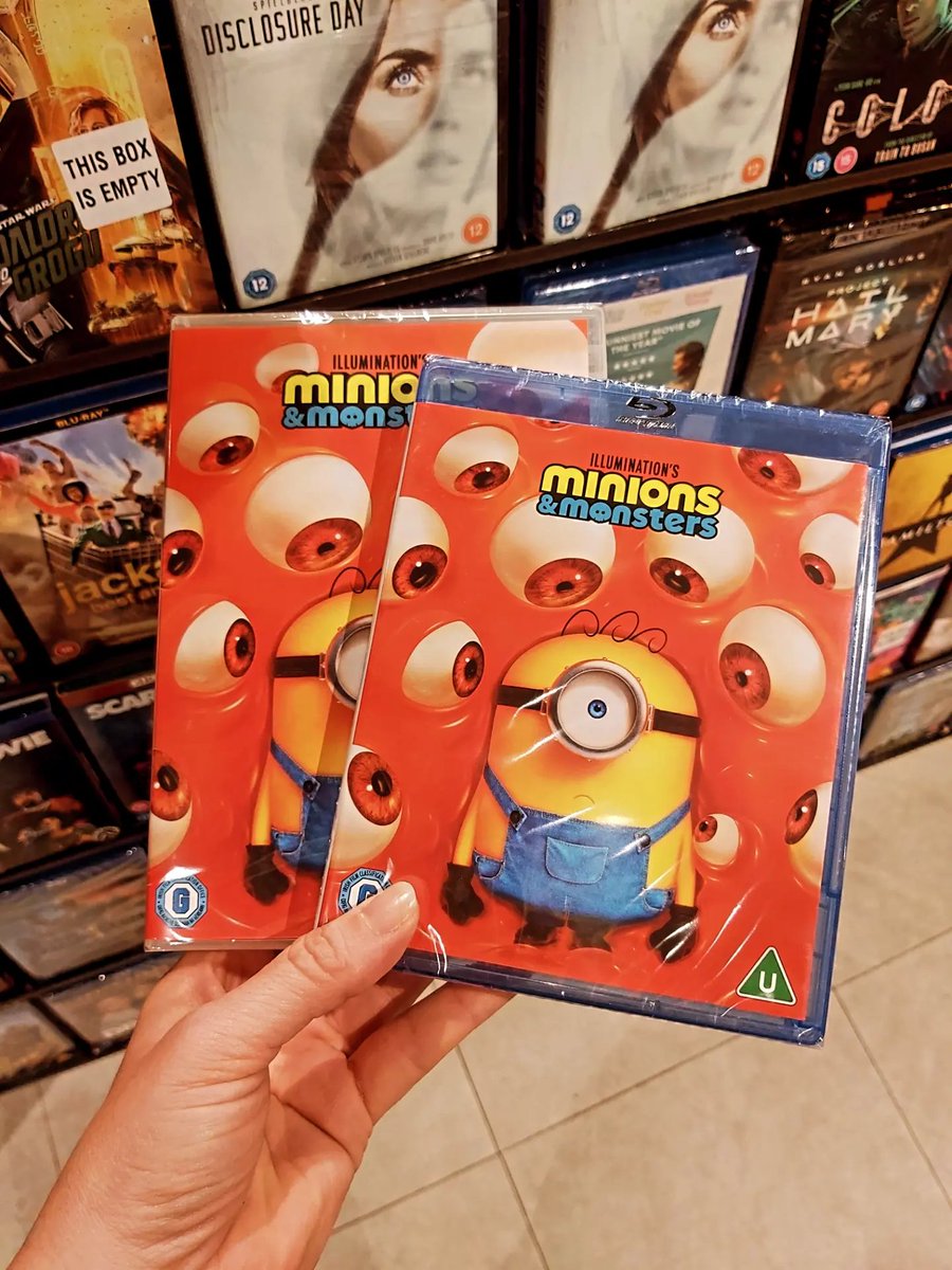 hmvIpswich's tweet photo. Some top notch releases out today 
#ToyStory5
#MinionsandMonsters 
#JackassBestandLast 
#IronMaidenBurningAmbition 
#NewMovieMonday https://t.co/NZgpuFYT29