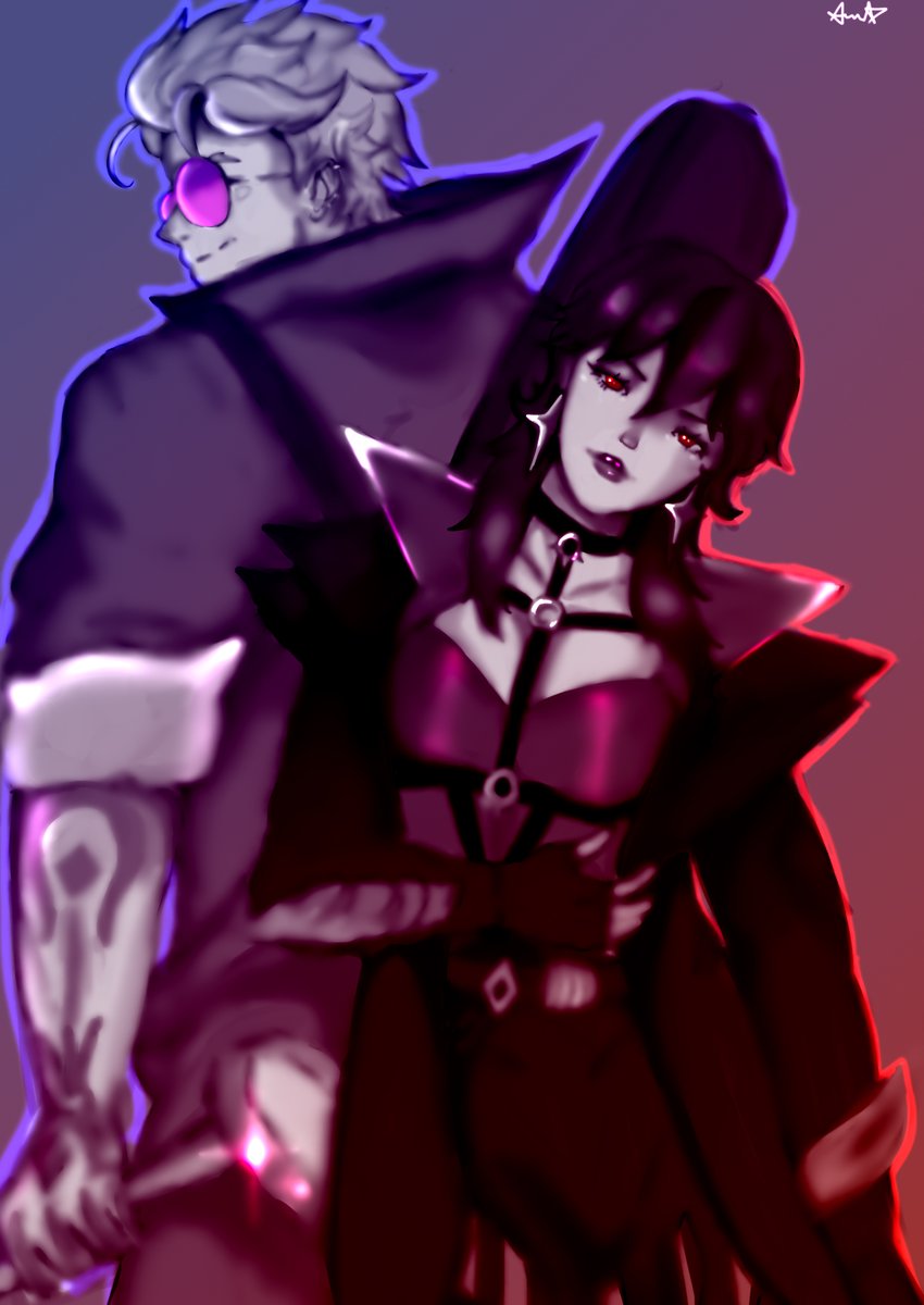 blondiealaika's tweet photo. Locke and Vayne duo + demoncursed version https://t.co/O8W0AB8ahX