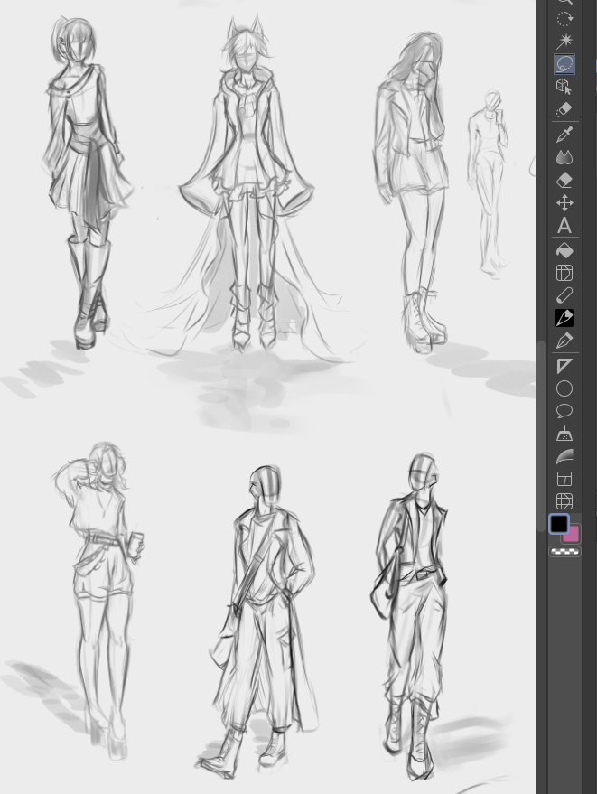 Velio_oh's tweet photo. more clothing practice yayy

also i kinda popped off with the dragons🤏
(second pic was just a freedraw hence the lack of mentioned clothing) https://t.co/7CcnMgHP43